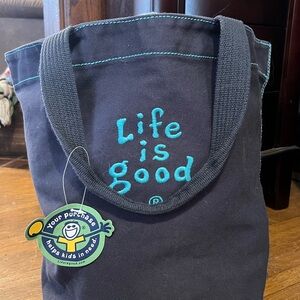 Life is Good essential tote - large - true blue - 18180
